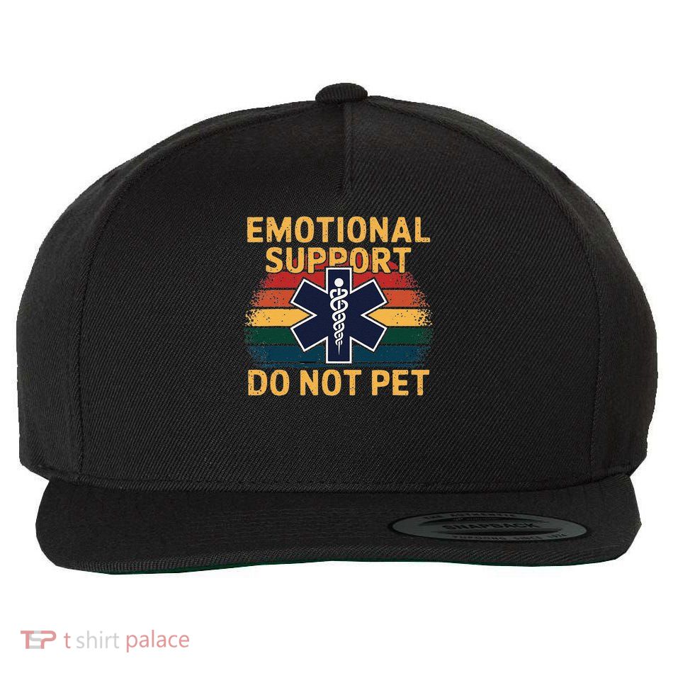 Emotional Support Husband Do Not Pet Wool Snapback Cap