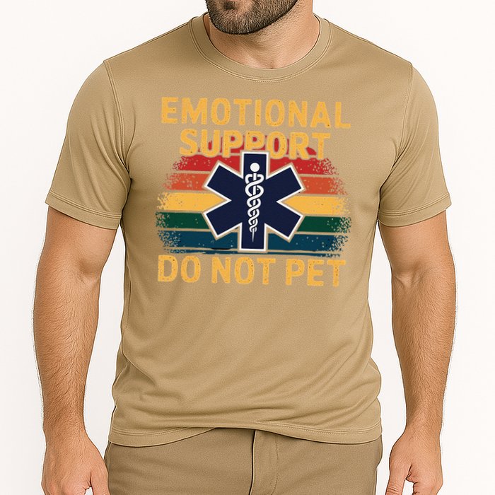 Emotional Support Husband Do Not Pet Cooling Performance Crew T-Shirt