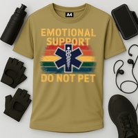 Emotional Support Husband Do Not Pet Cooling Performance Crew T-Shirt