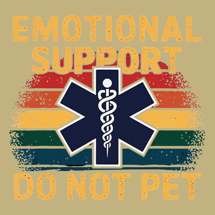 Emotional Support Husband Do Not Pet Button