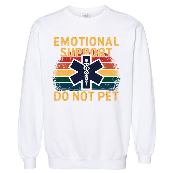Emotional Support Husband Do Not Pet Garment-Dyed Sweatshirt
