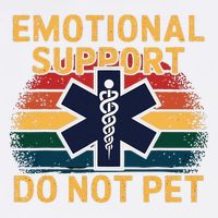 Emotional Support Husband Do Not Pet Garment-Dyed Sweatshirt