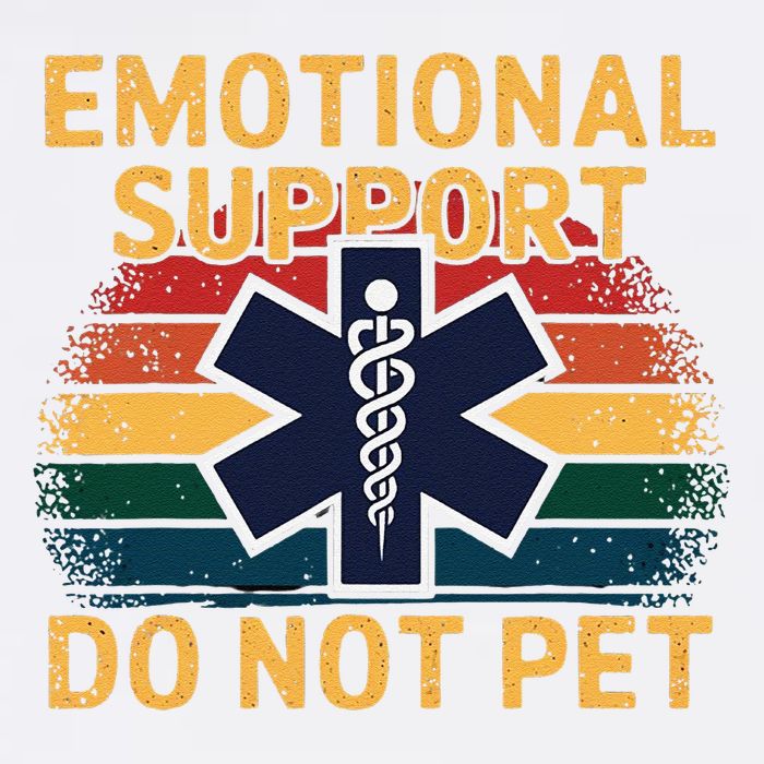 Emotional Support Husband Do Not Pet Garment-Dyed Sweatshirt