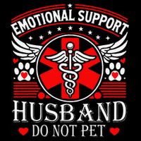 Emotional Support Husband Do Not Pet For Husband From Wife 7-Panel Snapback Hat
