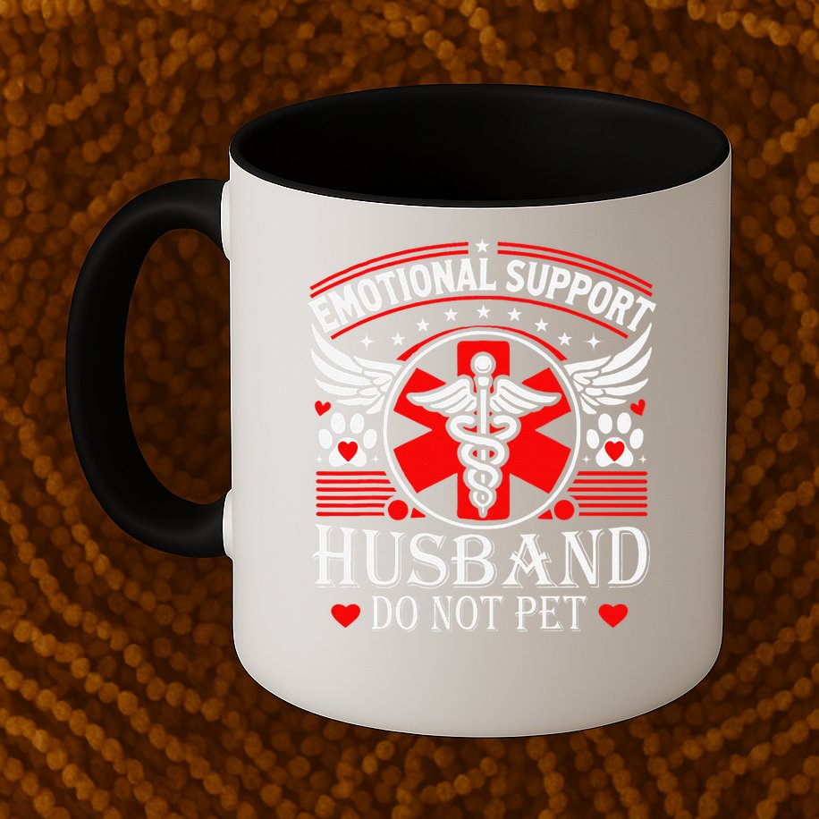 Emotional Support Husband Do Not Pet For Husband From Wife Mug