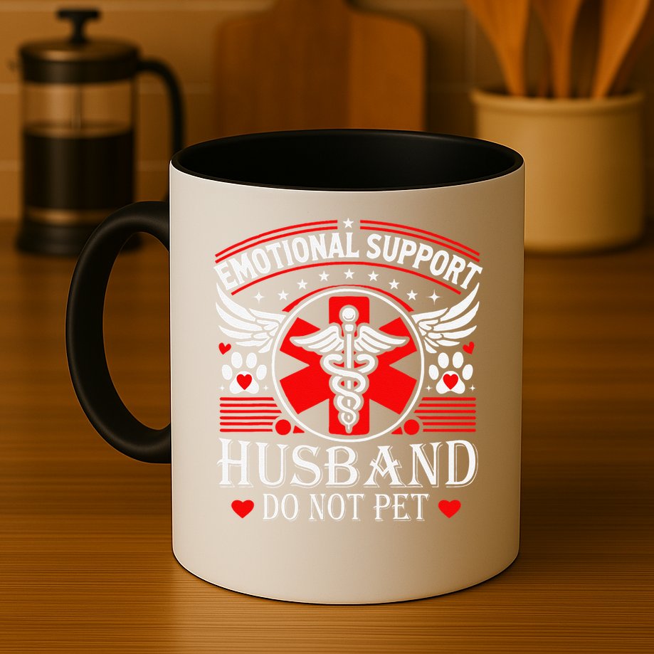 Emotional Support Husband Do Not Pet For Husband From Wife Mug