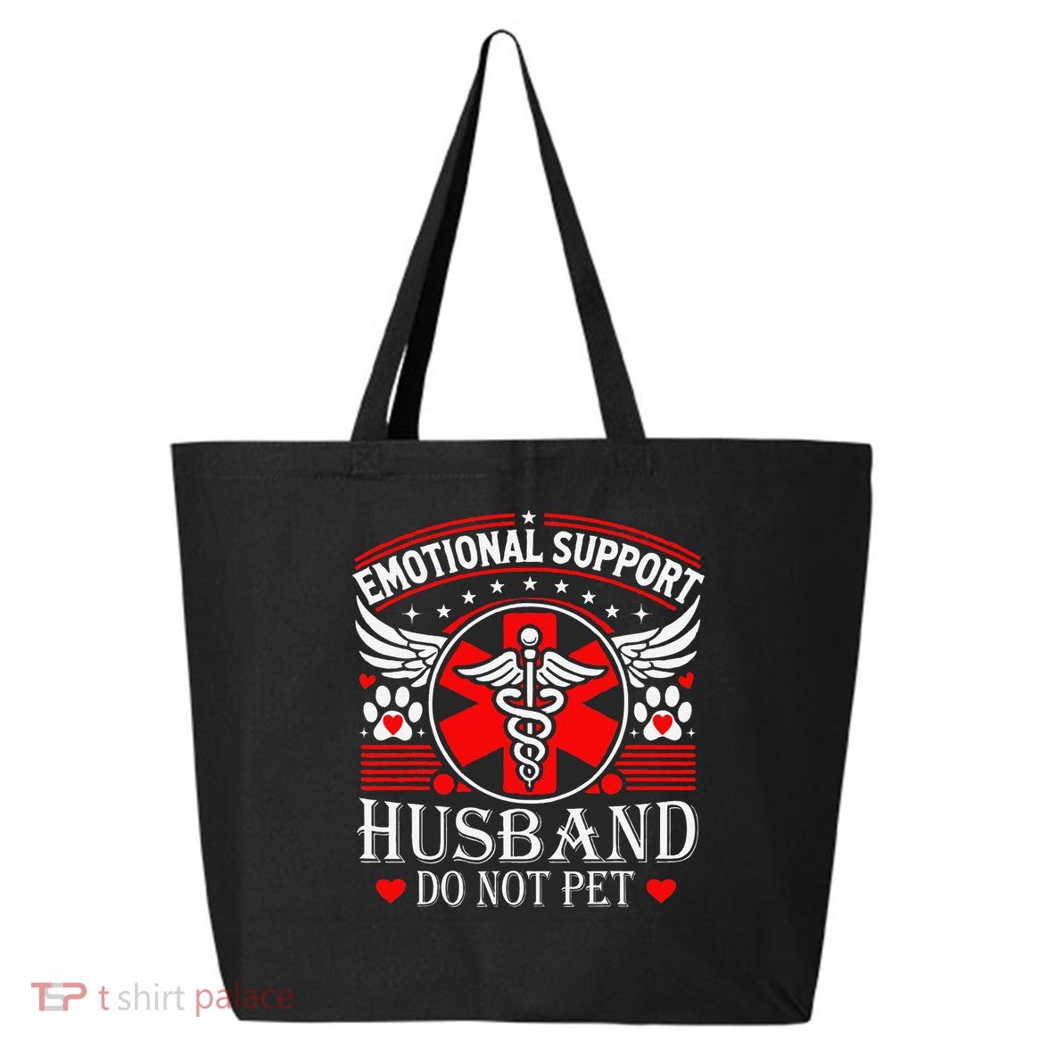 Emotional Support Husband Do Not Pet For Husband From Wife 25L Jumbo Tote
