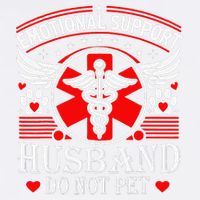 Emotional Support Husband Do Not Pet For Husband From Wife Garment-Dyed Sweatshirt