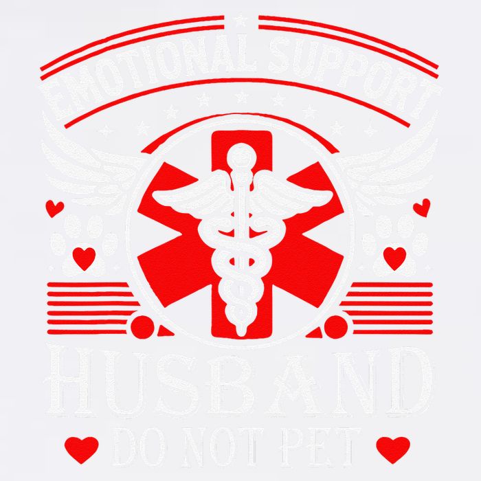 Emotional Support Husband Do Not Pet For Husband From Wife Garment-Dyed Sweatshirt