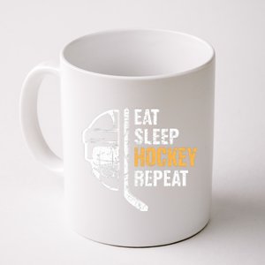 Eat Sleep Hockey Repeat Hockey Funny Ice Hockey Coffee Mug