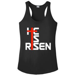 Easter Sunday He Is Risen Ladies PosiCharge Competitor Racerback Tank