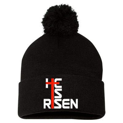 Easter Sunday He Is Risen Pom Pom 12in Knit Beanie