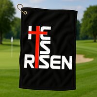 Easter Sunday He Is Risen Golf Towel