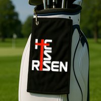 Easter Sunday He Is Risen Golf Towel