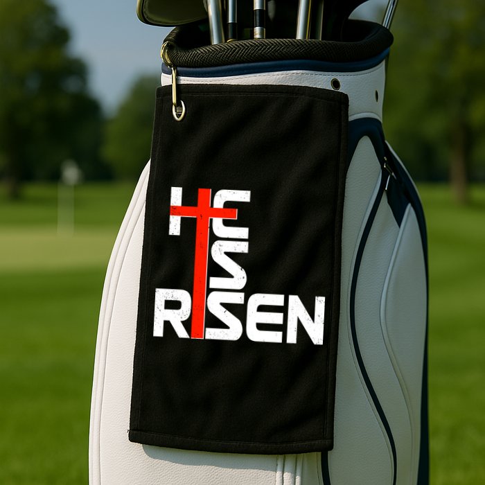 Easter Sunday He Is Risen Golf Towel