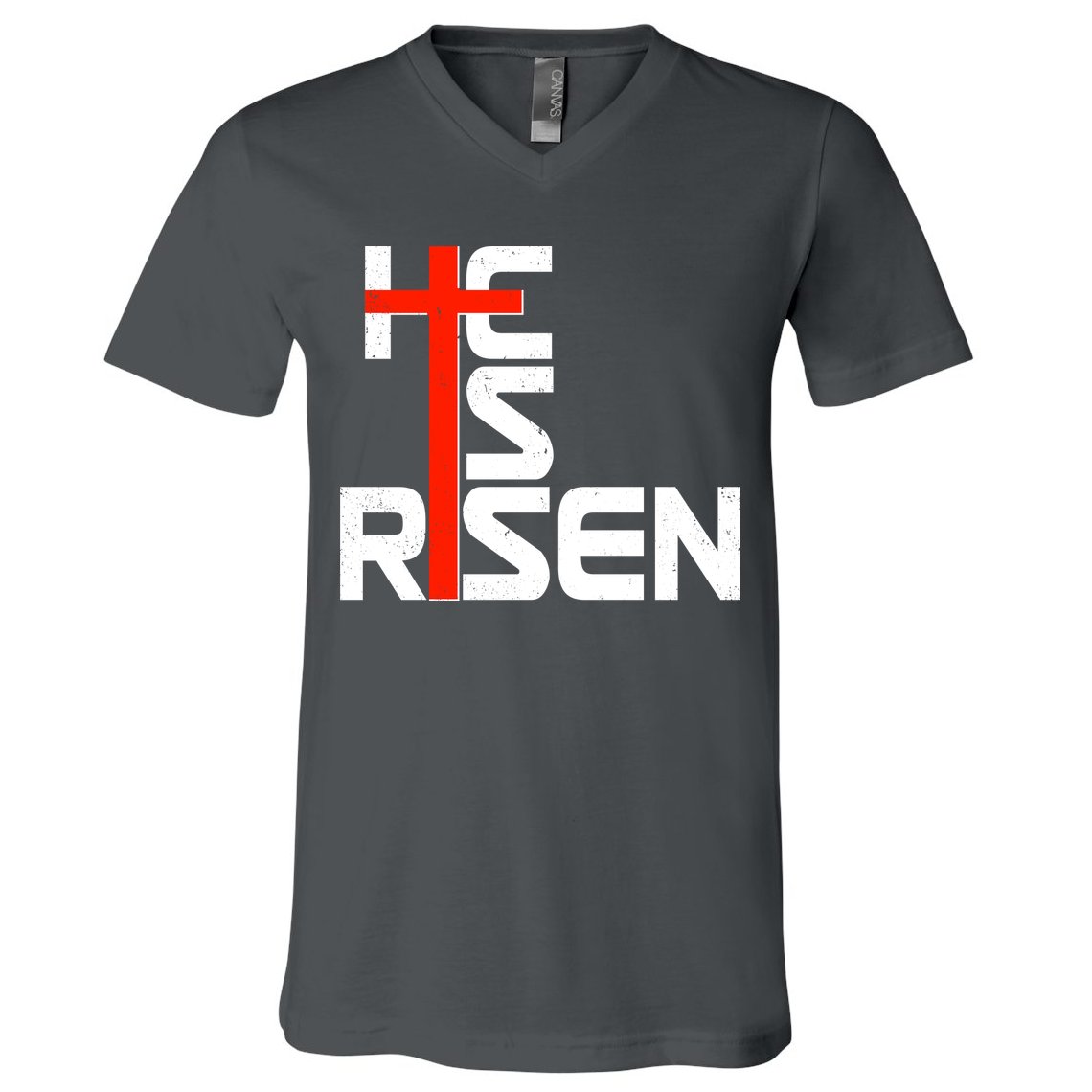 Easter Sunday He Is Risen V-Neck T-Shirt