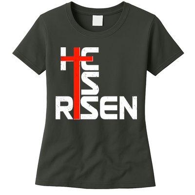 Easter Sunday He Is Risen Womens T-Shirt