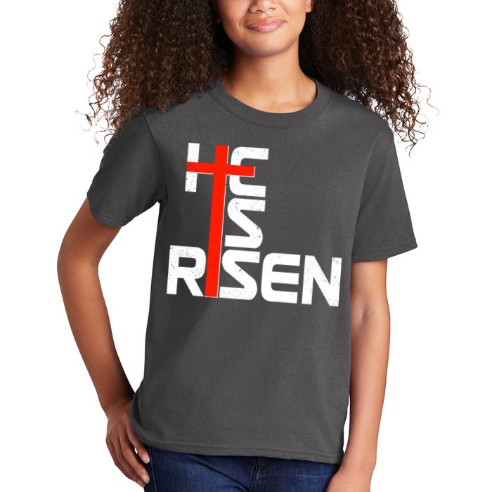 Easter Sunday He Is Risen Kids T-Shirt