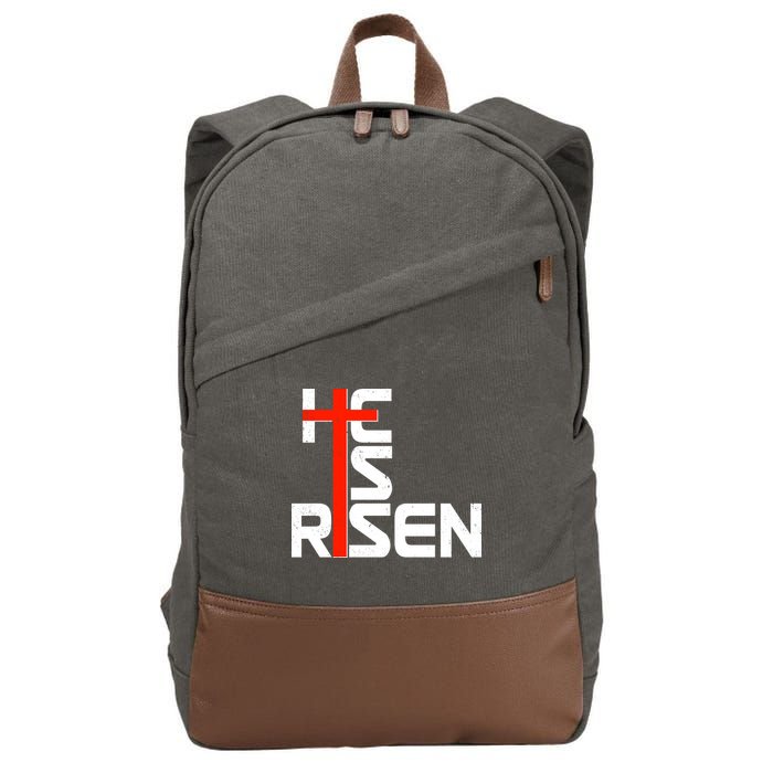 Easter Sunday He Is Risen Cotton Canvas Backpack