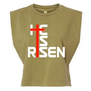 Easter Sunday He Is Risen Garment-Dyed Women's Muscle Tee