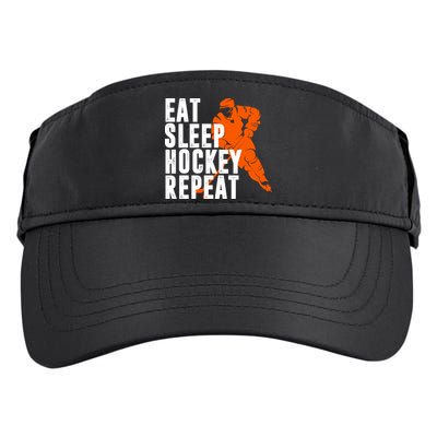 Eat Sleep Hockey Repeat Adult Drive Performance Visor