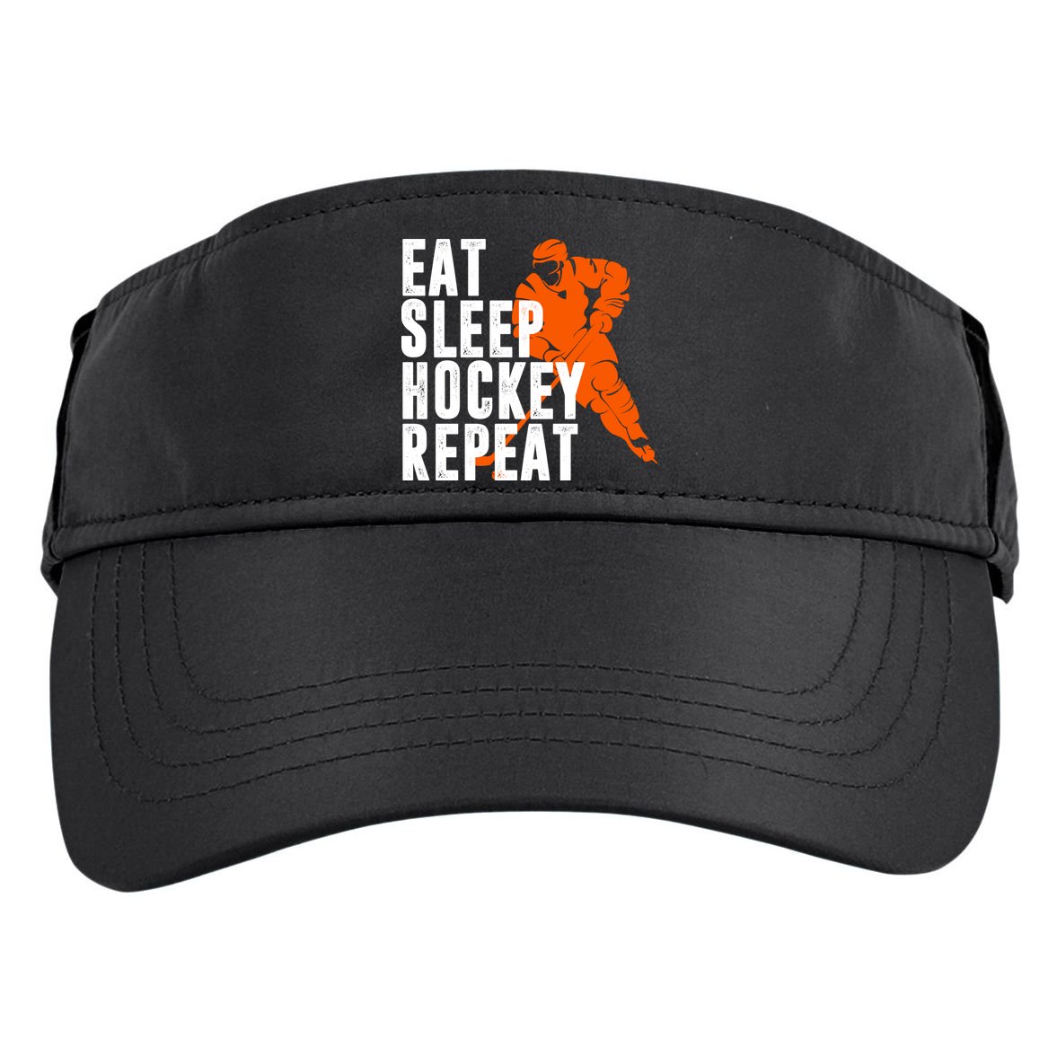 Eat Sleep Hockey Repeat Adult Drive Performance Visor