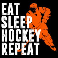Eat Sleep Hockey Repeat Polo