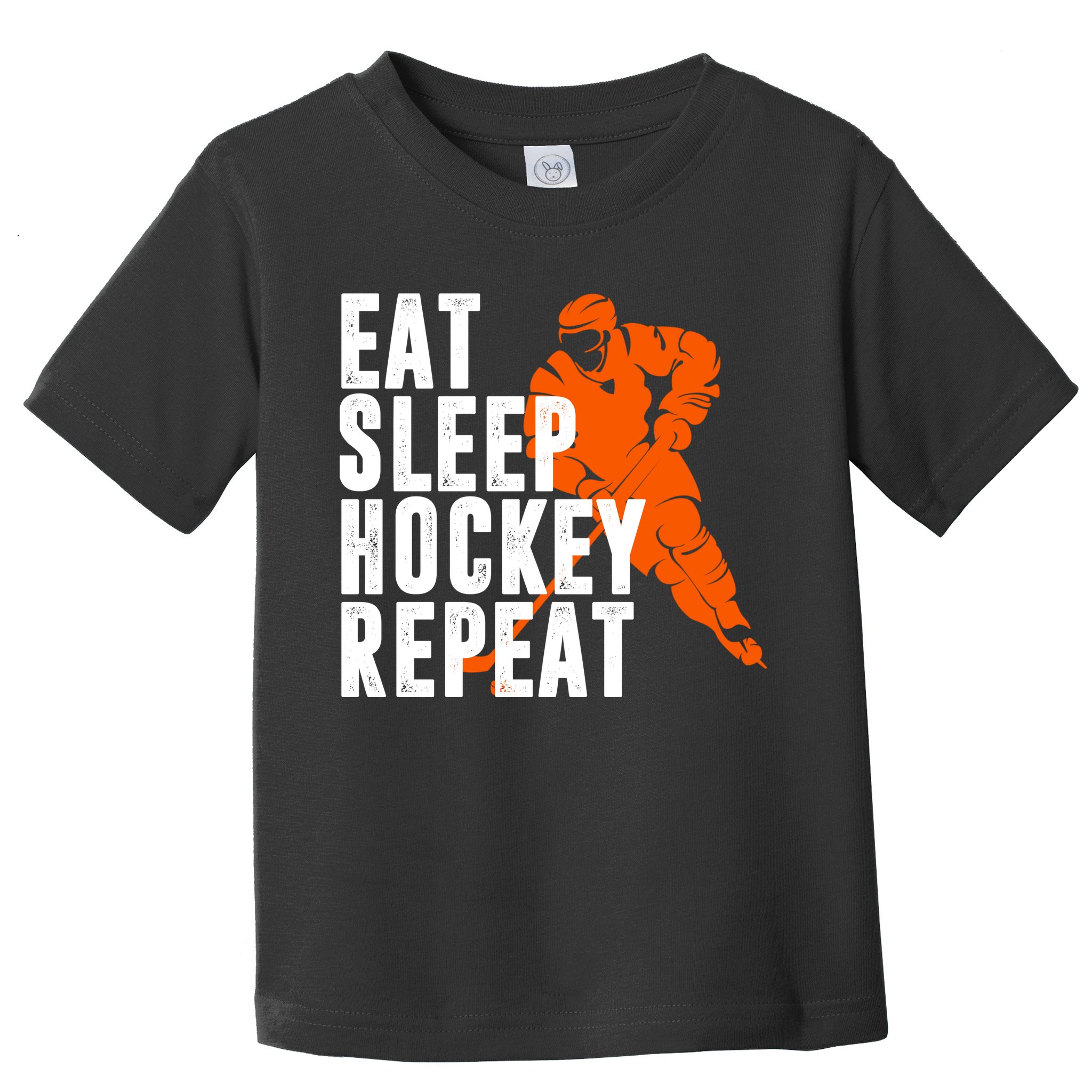 Eat Sleep Hockey Repeat Toddler T-Shirt