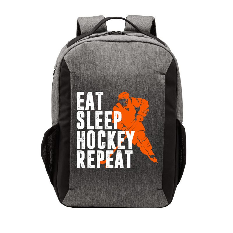Eat Sleep Hockey Repeat Vector Backpack