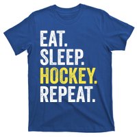 Eat Sleep Hockey Repeat Ice Hockey Fan Gift T-Shirt