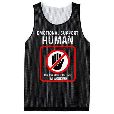 Emotional Supporthuman Halloween Do Not Pet Me Mesh Reversible Basketball Jersey Tank