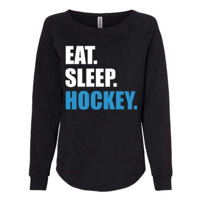 Eat Sleep Hockey Womens California Wash Sweatshirt