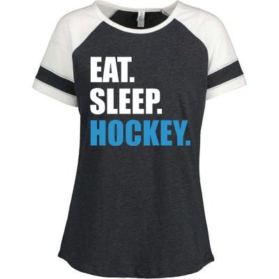 Eat Sleep Hockey Enza Ladies Jersey Colorblock Tee