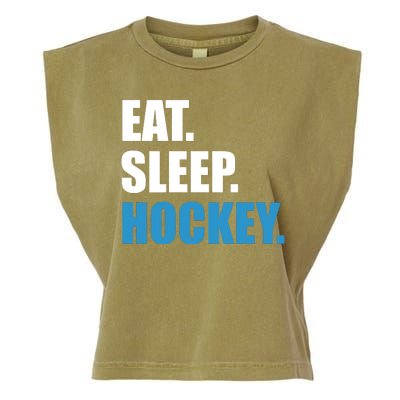 Eat Sleep Hockey Garment-Dyed Women's Muscle Tee