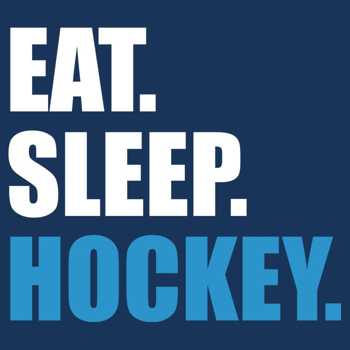 Eat Sleep Hockey 7 Panel Mesh Trucker Snapback Hat
