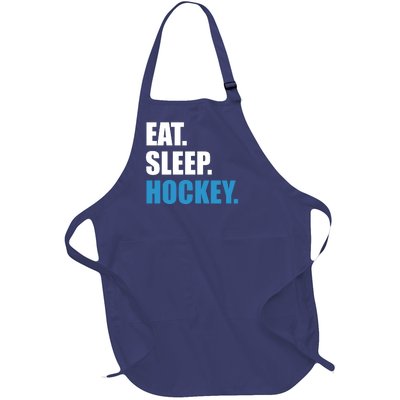 Eat Sleep Hockey Full-Length Apron With Pockets