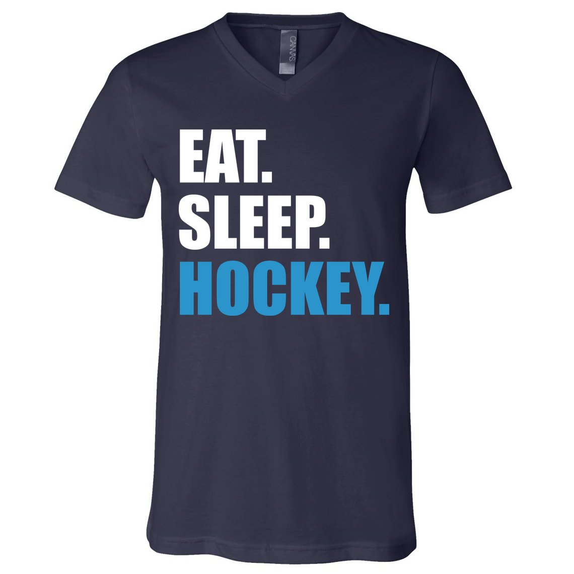 Eat Sleep Hockey V-Neck T-Shirt