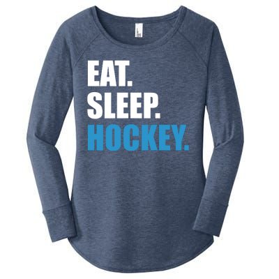 Eat Sleep Hockey Women's Perfect Tri Tunic Long Sleeve Shirt