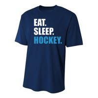 Eat Sleep Hockey Youth Performance Sprint T-Shirt