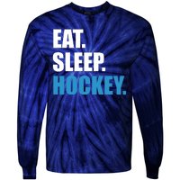 Eat Sleep Hockey Tie-Dye Long Sleeve Shirt