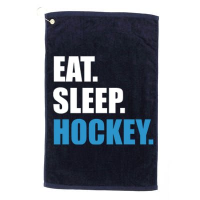 Eat Sleep Hockey Platinum Collection Golf Towel