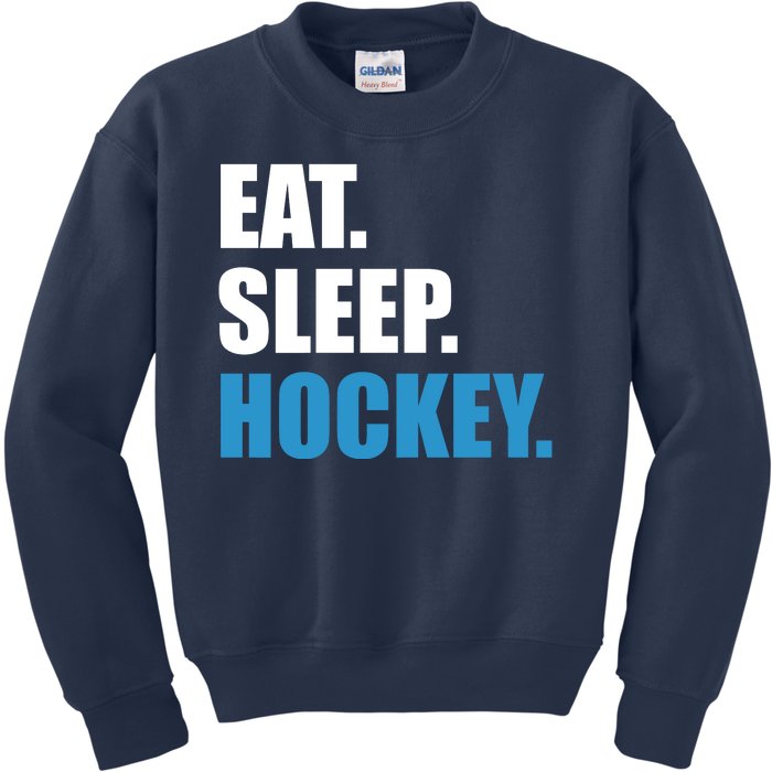 Eat Sleep Hockey Kids Sweatshirt