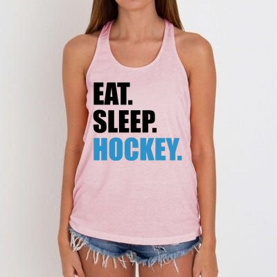 Eat Sleep Hockey Women's Knotted Racerback Tank