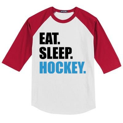 Eat Sleep Hockey Kids Colorblock Raglan Jersey