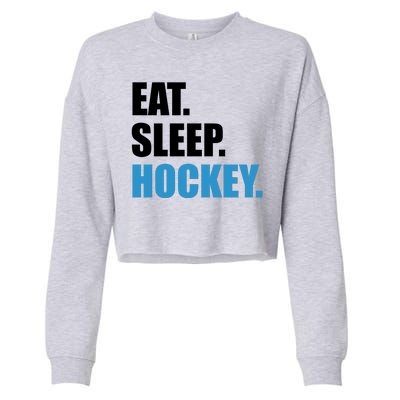 Eat Sleep Hockey Cropped Pullover Crew