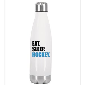 Eat Sleep Hockey Stainless Steel Insulated Water Bottle