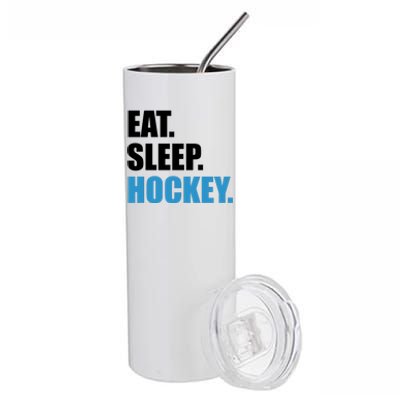 Eat Sleep Hockey Stainless Steel Tumbler