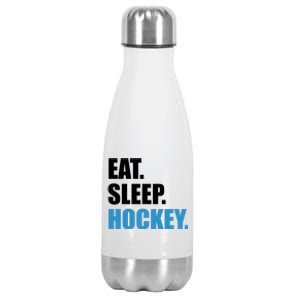 Eat Sleep Hockey Stainless Steel Insulated Water Bottle