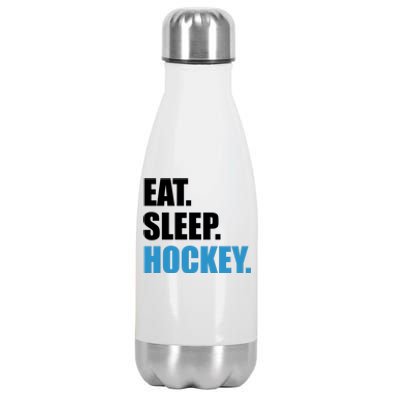 Eat Sleep Hockey Stainless Steel Insulated Water Bottle