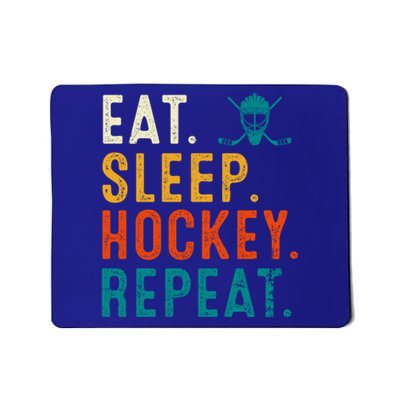 Eat Sleep Hockey Repeat Christmas For Teen Adult Hockey Gift Mousepad